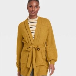 Who What Wear Belted Cardigan Sweater